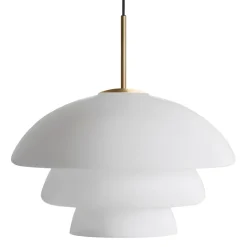 HADELAND GLASSVERK Taklamper|Arkivlamper-TAKLAMPE 4006 MATT HVIT
