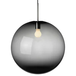HADELAND GLASSVERK Taklamper|Arkivlamper-TAKLAMPE 4014 RØKGRÅ