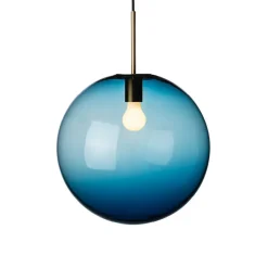HADELAND GLASSVERK Taklamper|Arkivlamper-TAKLAMPE 4014 STÅLBLÅ