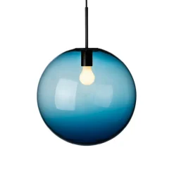 HADELAND GLASSVERK Taklamper|Arkivlamper-TAKLAMPE 4014 STÅLBLÅ