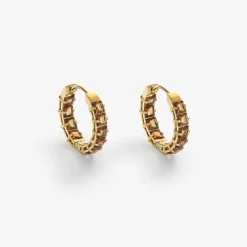 HADELAND GLASSVERK Øredobber|Øredobber-VERA ØREDOBBER KAKAO