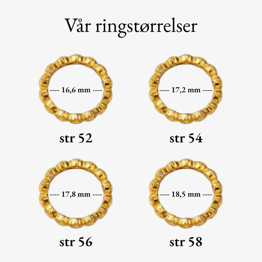 HADELAND GLASSVERK Ringer|Ringer-VERA RING GRØNN