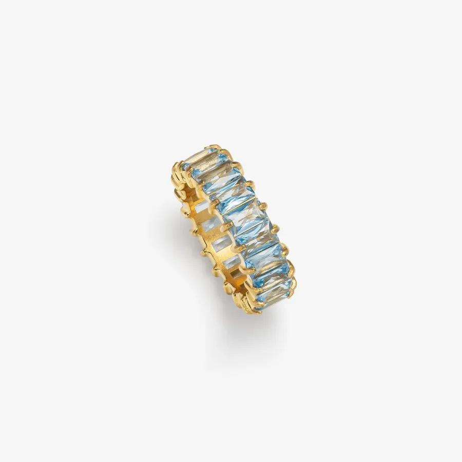 HADELAND GLASSVERK Ringer|Ringer-VERA RING ISBLÅ