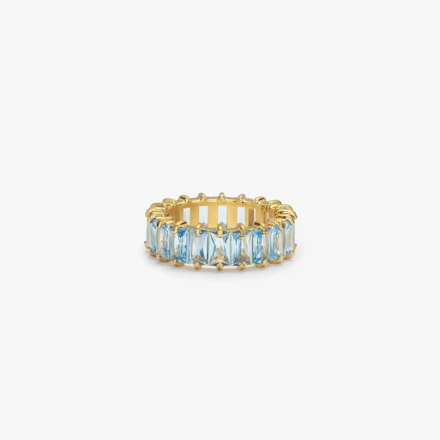 HADELAND GLASSVERK Ringer|Ringer-VERA RING ISBLÅ