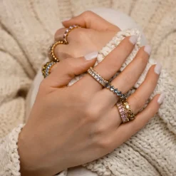 HADELAND GLASSVERK Ringer|Ringer-VERA RING ROSA