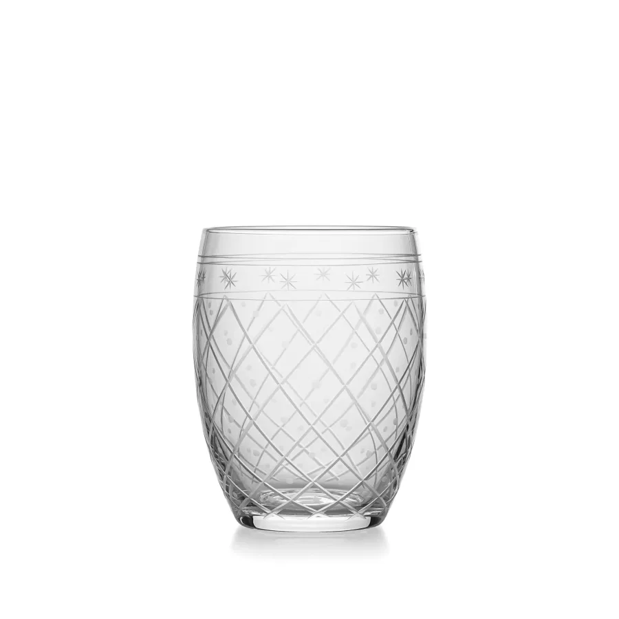 HADELAND GLASSVERK Vannglass-VICTORIA VANNGLASS RUTESLIP 30 CL 2PK